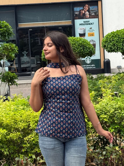 KUHU - Noodle strap kurti with scarf